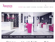 Tablet Screenshot of amanda-nails.ch